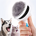 Dog & Cat Self Cleaning Slicker Brush for Shedding, Grooming & Undercoat Care